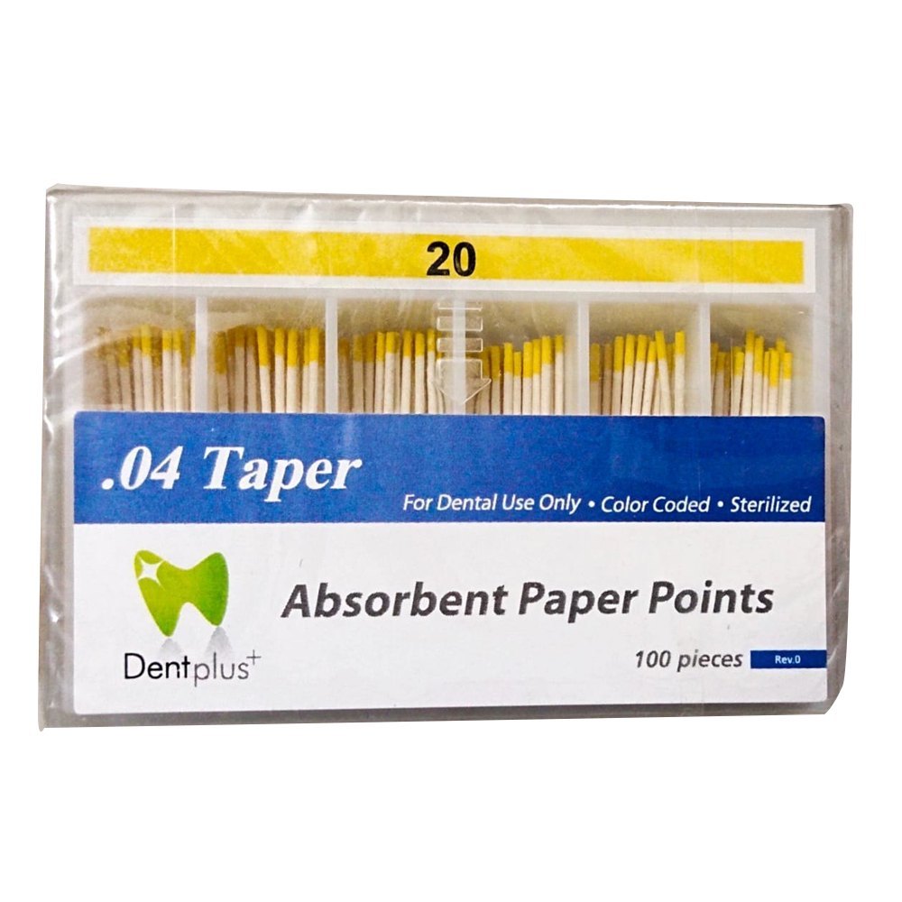 Бумажные штифты Dentplus 4%